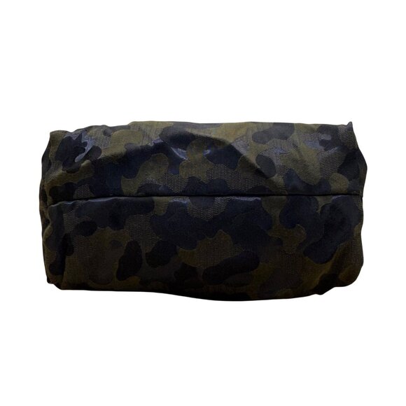 Zara Women’s Black & Green Camouflage Print Nylon Interior Pocket Tote Bag - Picture 7 of 10